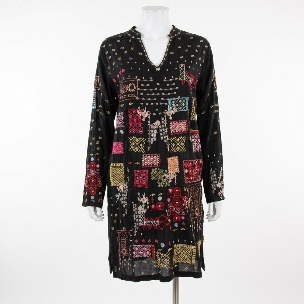 NEW JOHNNY WAS carpinterina dress (slip) in blk